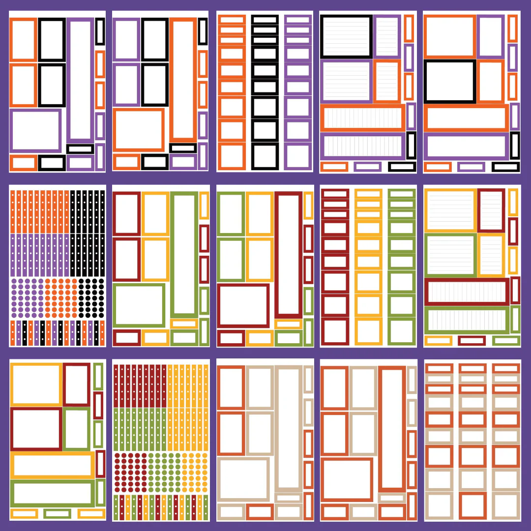 Autumn Boxes 2.0 Sticker Book (Discontinued Version) - Image 2