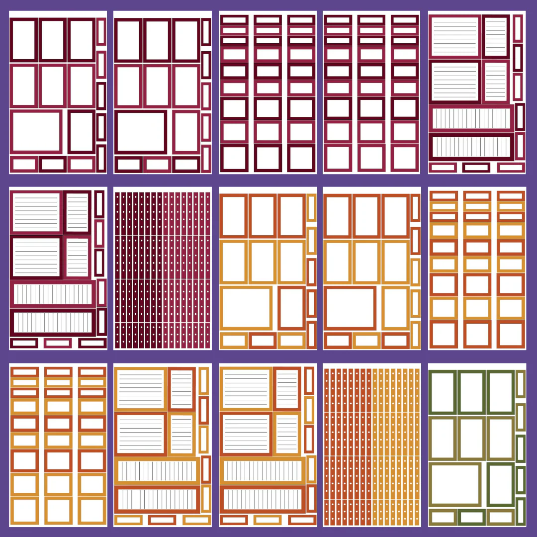 Autumn Boxes Sticker Book (Discontinued Version) - Image 2