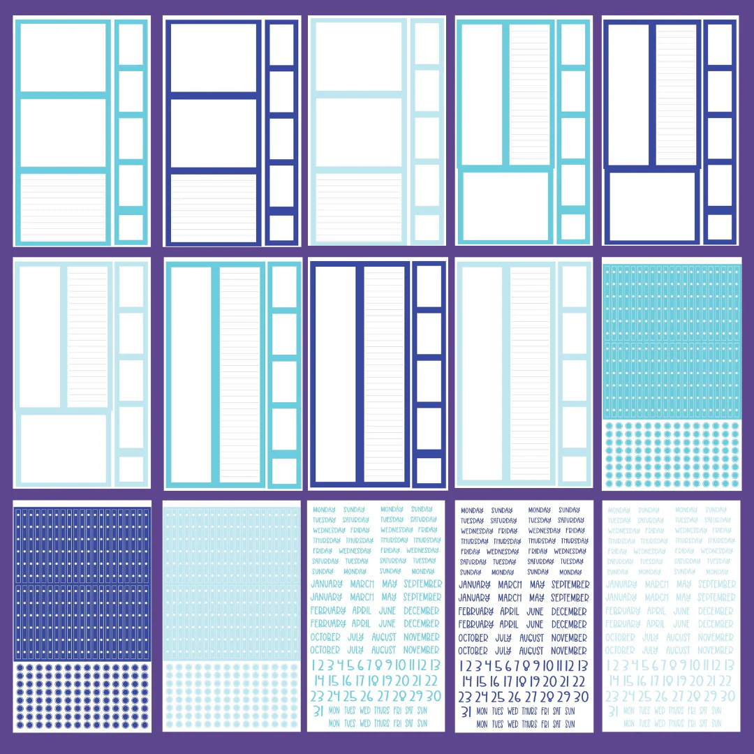 BIG Blue Boxes & More Sticker Book - Image 3