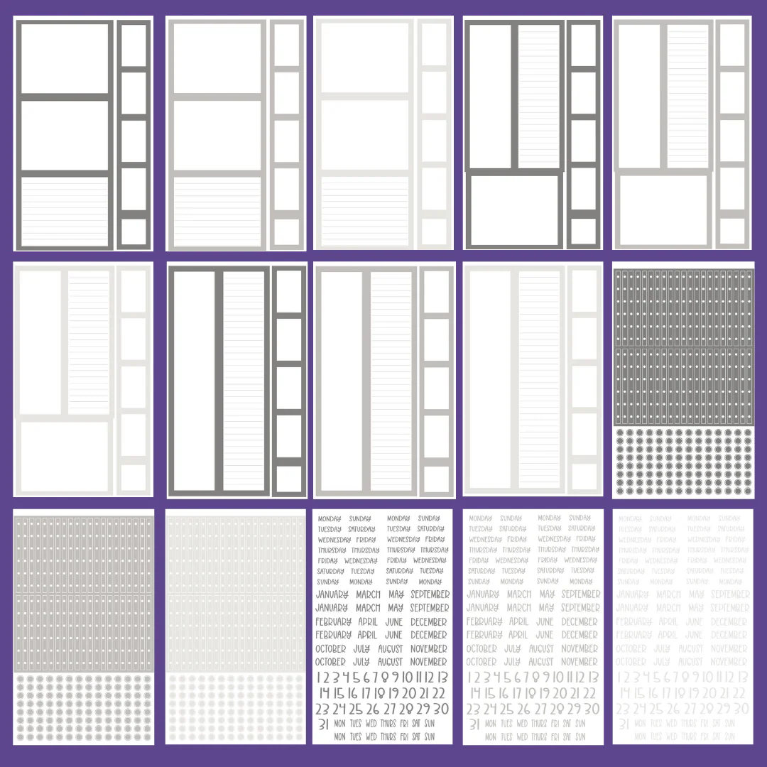 BIG Gray Boxes & More Sticker Book - Image 3