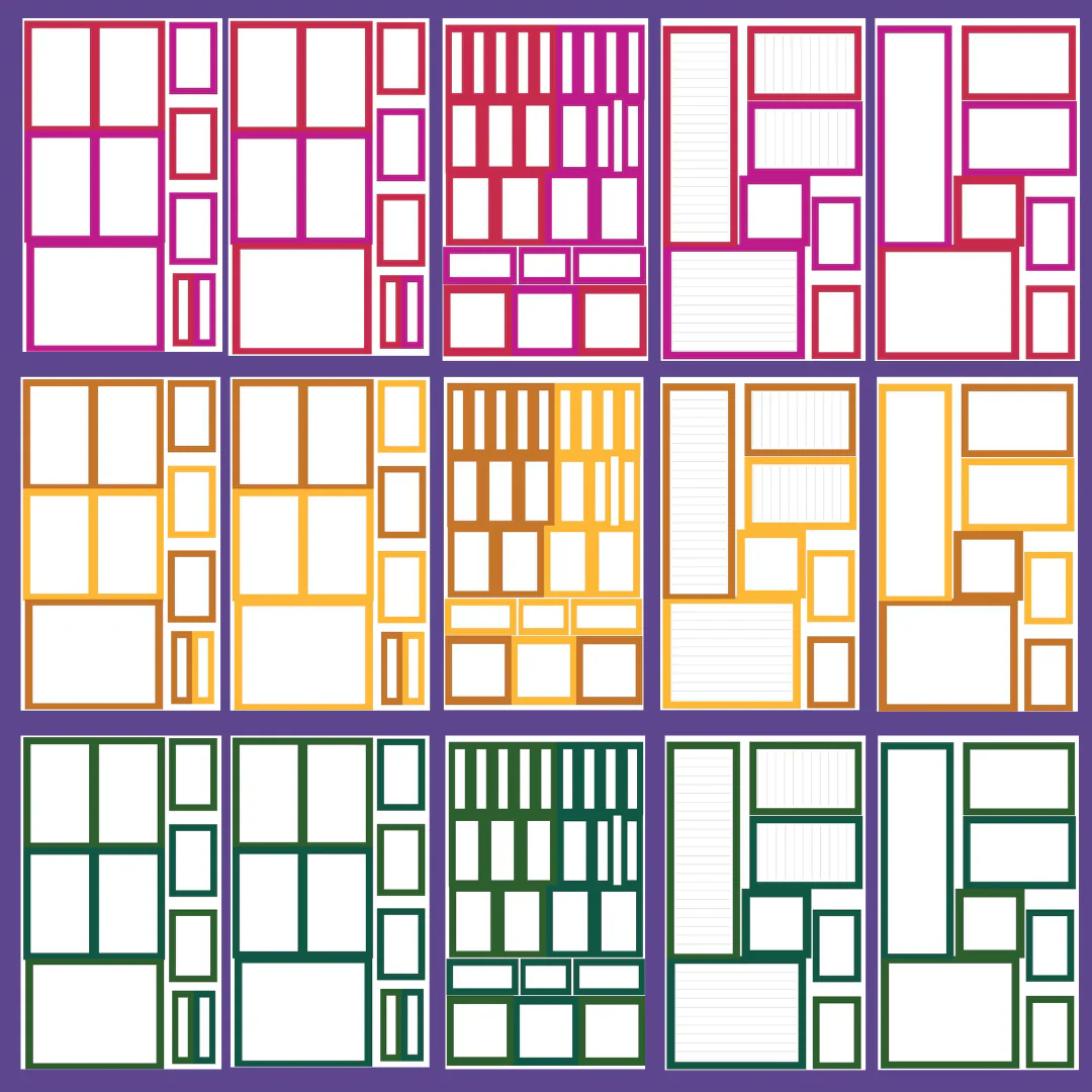 Big Jewel Tone Boxes Sticker Book - Image 2