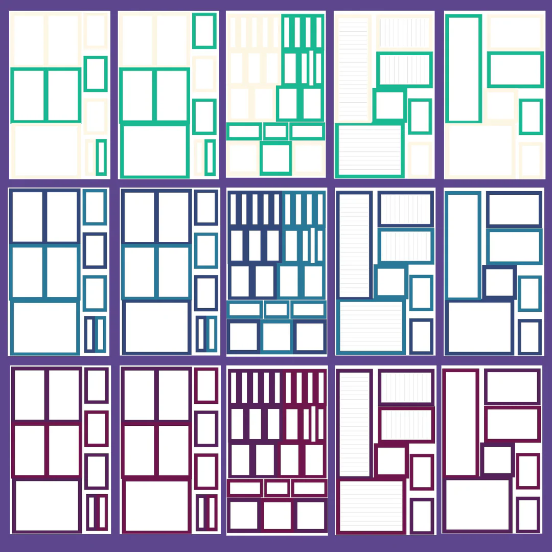 Big Jewel Tone Boxes Sticker Book - Image 3