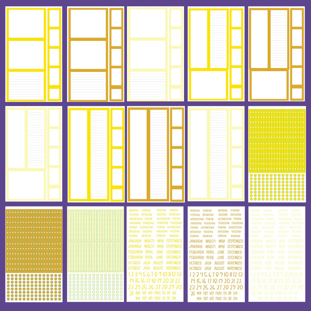 BIG Yellow Boxes & More Sticker Book - Image 3