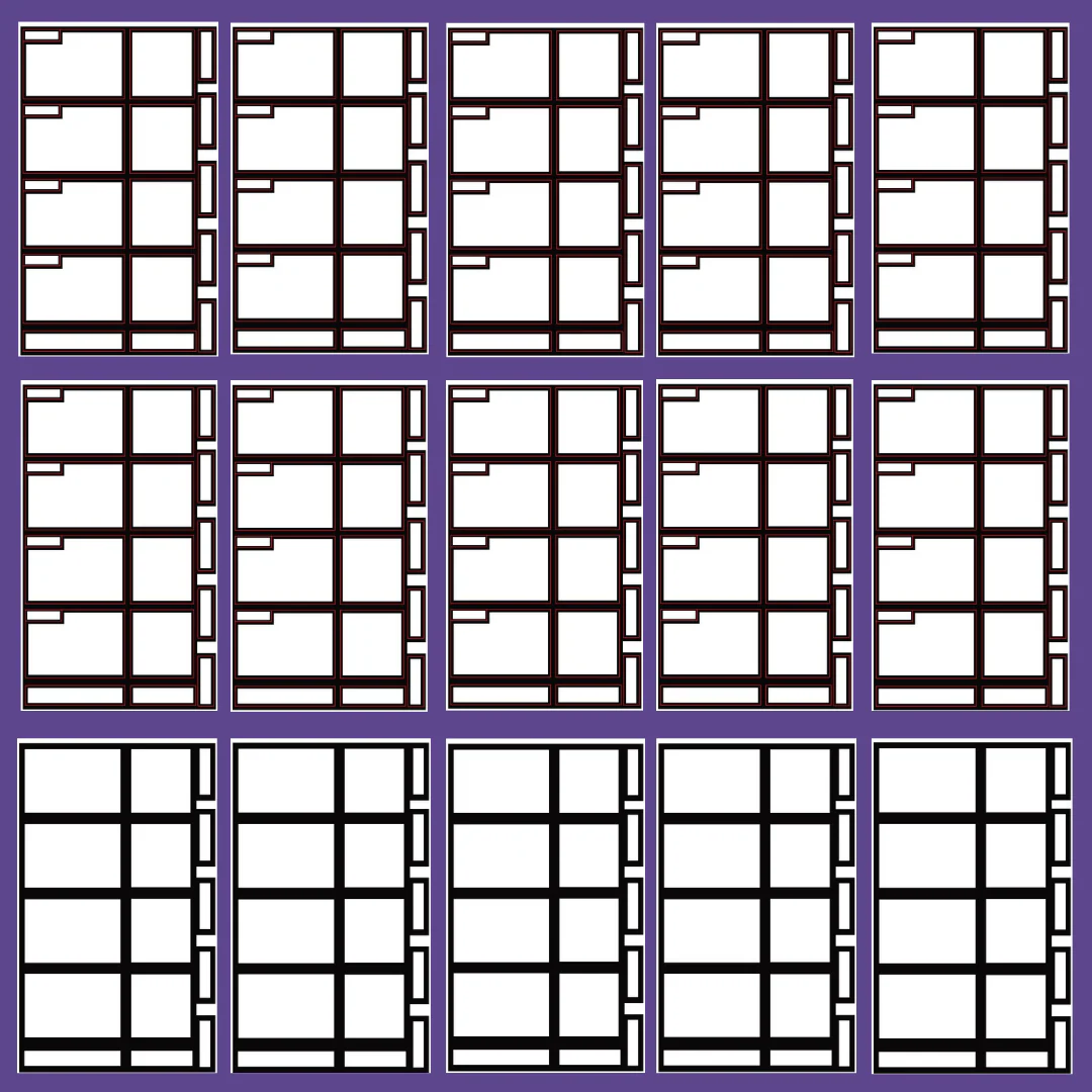 Black Dashboard Boxes Sticker Book - Image 2