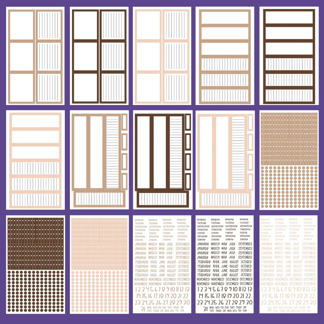 Brown Boxes & More Sticker Book - Image 3