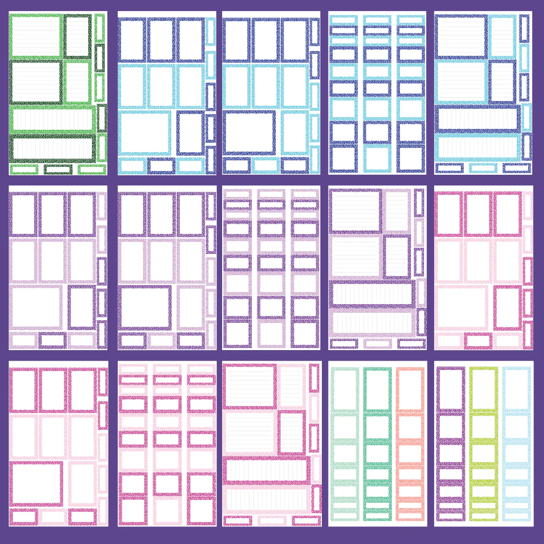 Bubbled Rainbow Boxes Sticker Book - Image 3