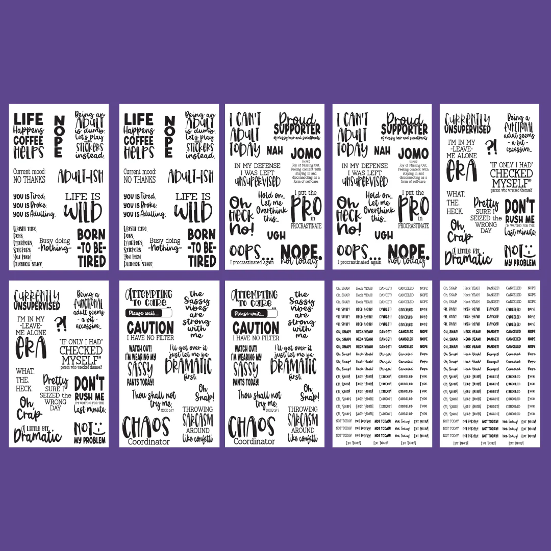 Censored Quotes Sticker Book - Image 4