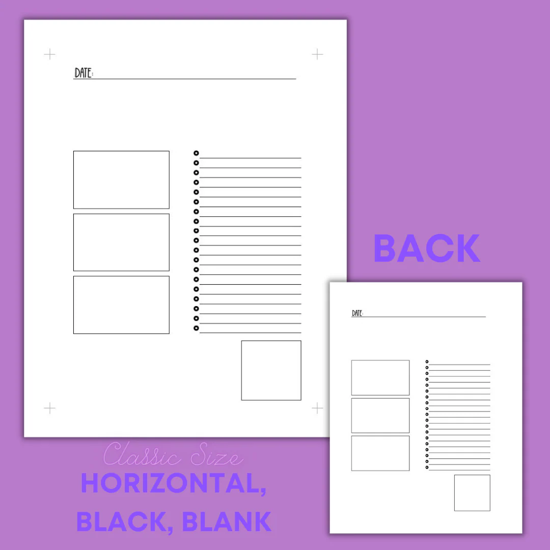 Daily Sheet Printable (Horizontal) - Image 5