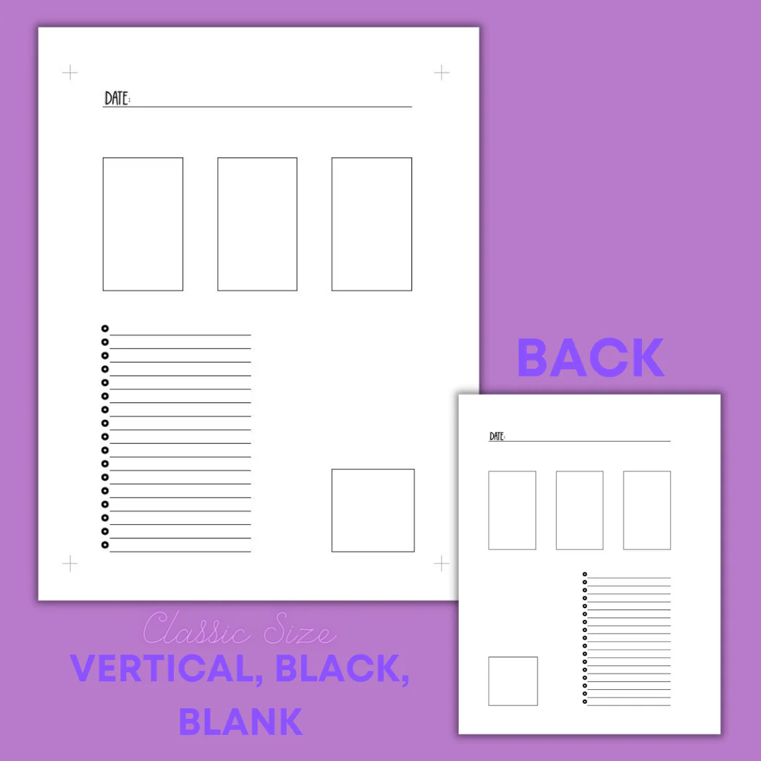 Daily Sheet Printable (Vertical) - Image 4