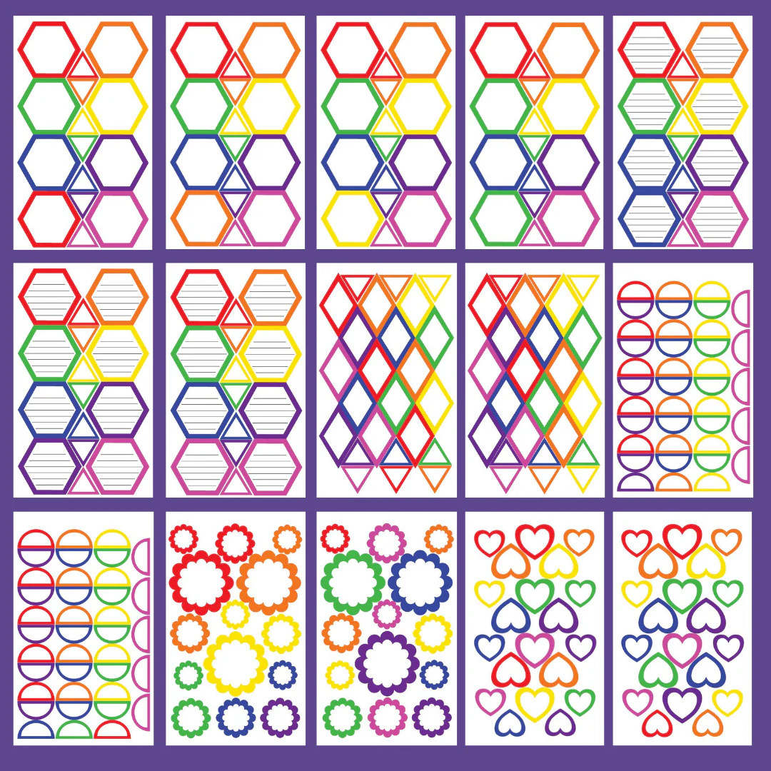 Rainbow Shapes Sticker Book - Image 3