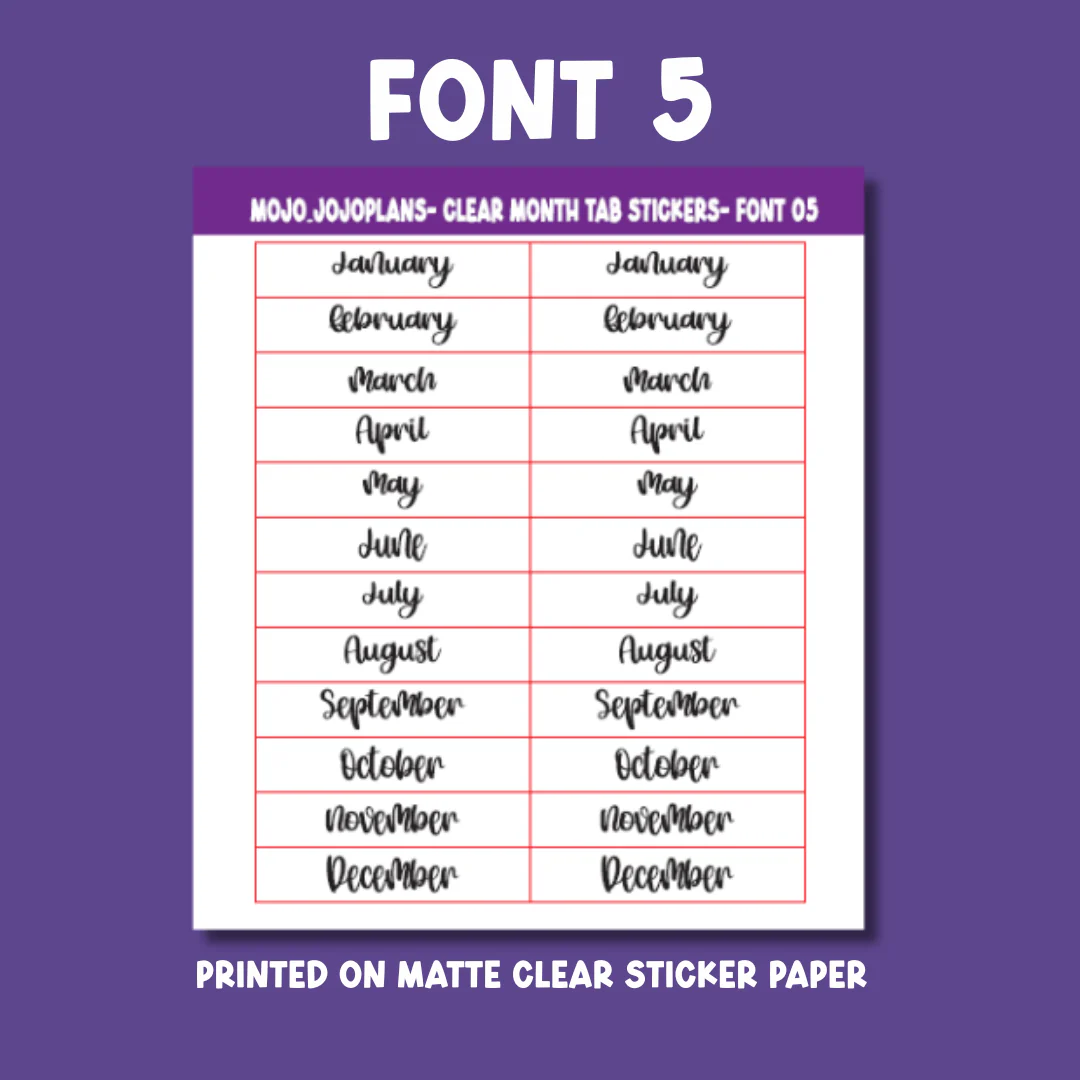 Date the Dates Month Tab Sticker Sheet - Image 6