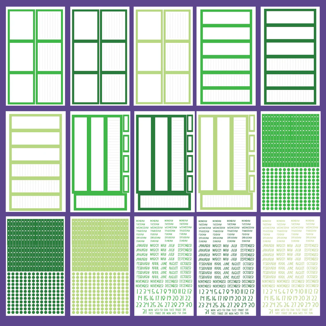 Green Boxes & More Sticker Book - Image 3