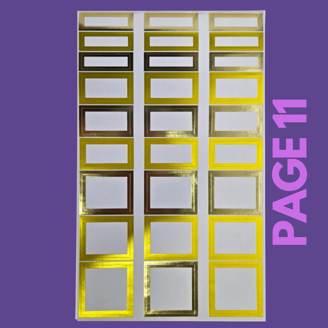 INDIVIDUAL SHEETS FOIL Rainbow Boxes - Image 12