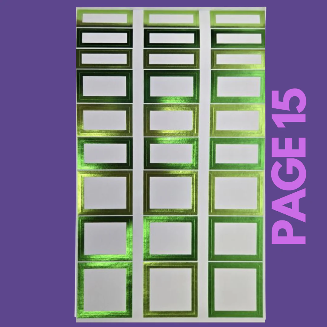 INDIVIDUAL SHEETS FOIL Rainbow Boxes - Image 16
