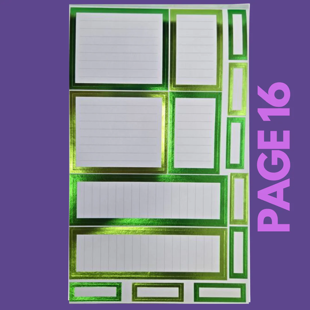 INDIVIDUAL SHEETS FOIL Rainbow Boxes - Image 17