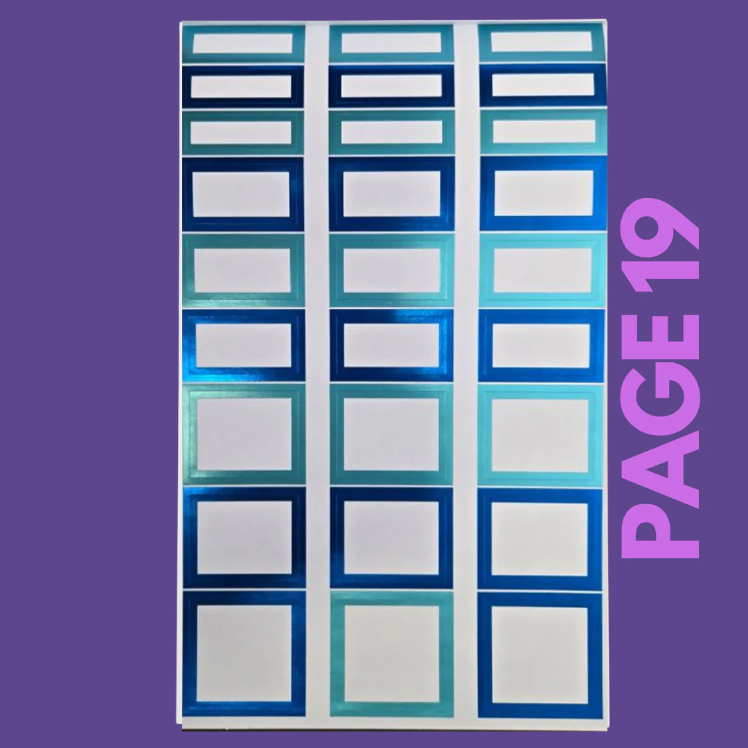 INDIVIDUAL SHEETS FOIL Rainbow Boxes - Image 20