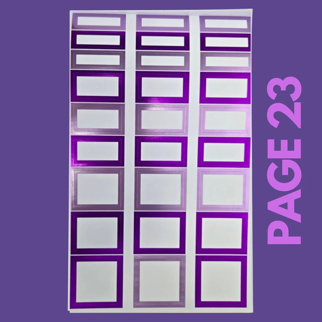 INDIVIDUAL SHEETS FOIL Rainbow Boxes - Image 24