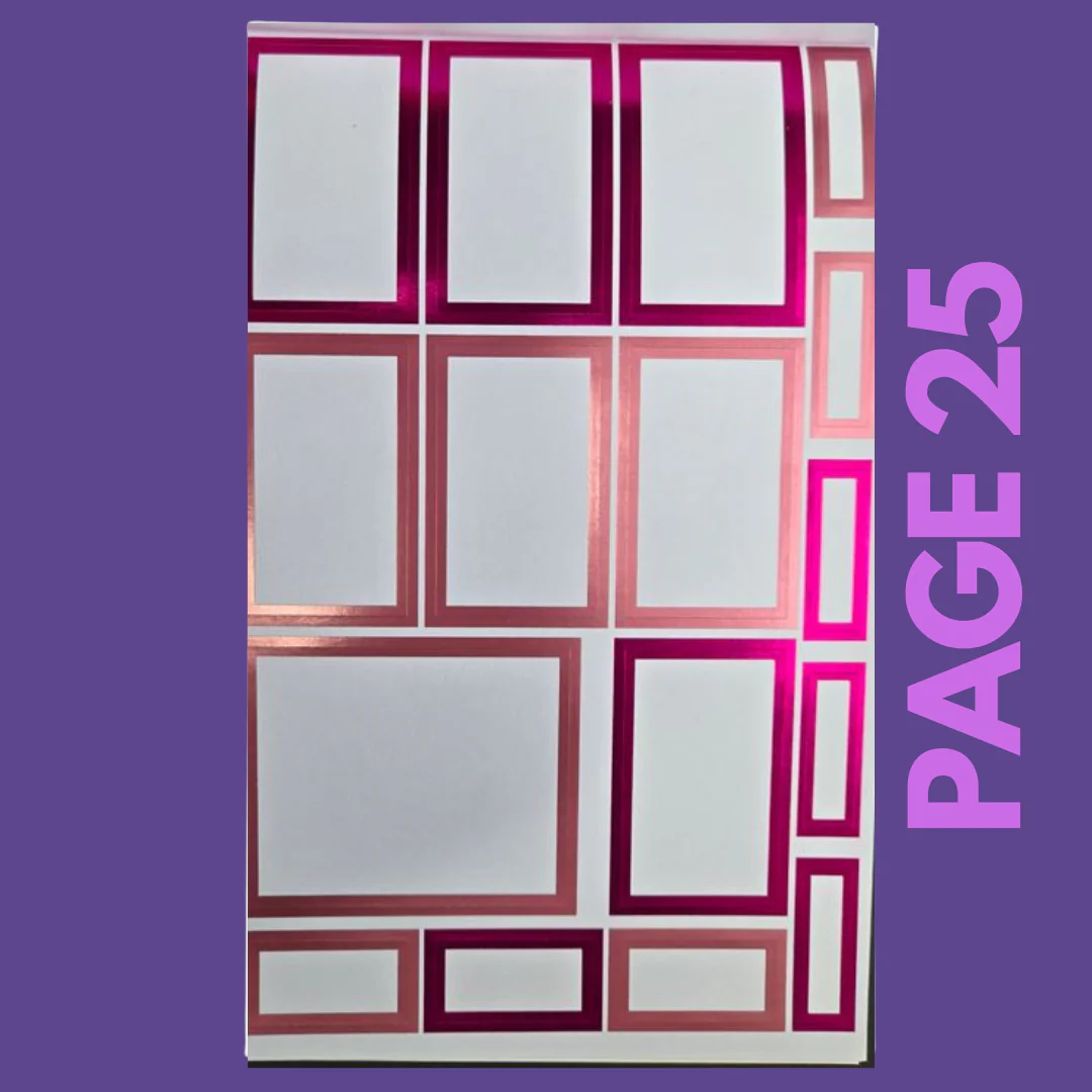 INDIVIDUAL SHEETS FOIL Rainbow Boxes - Image 26