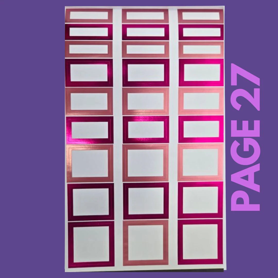 INDIVIDUAL SHEETS FOIL Rainbow Boxes - Image 28