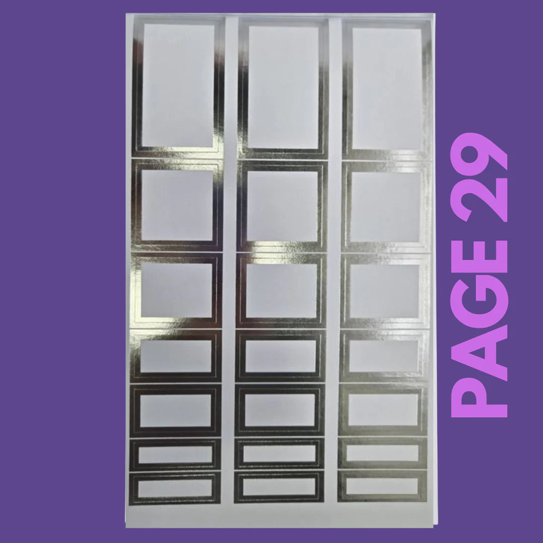 INDIVIDUAL SHEETS FOIL Rainbow Boxes - Image 30