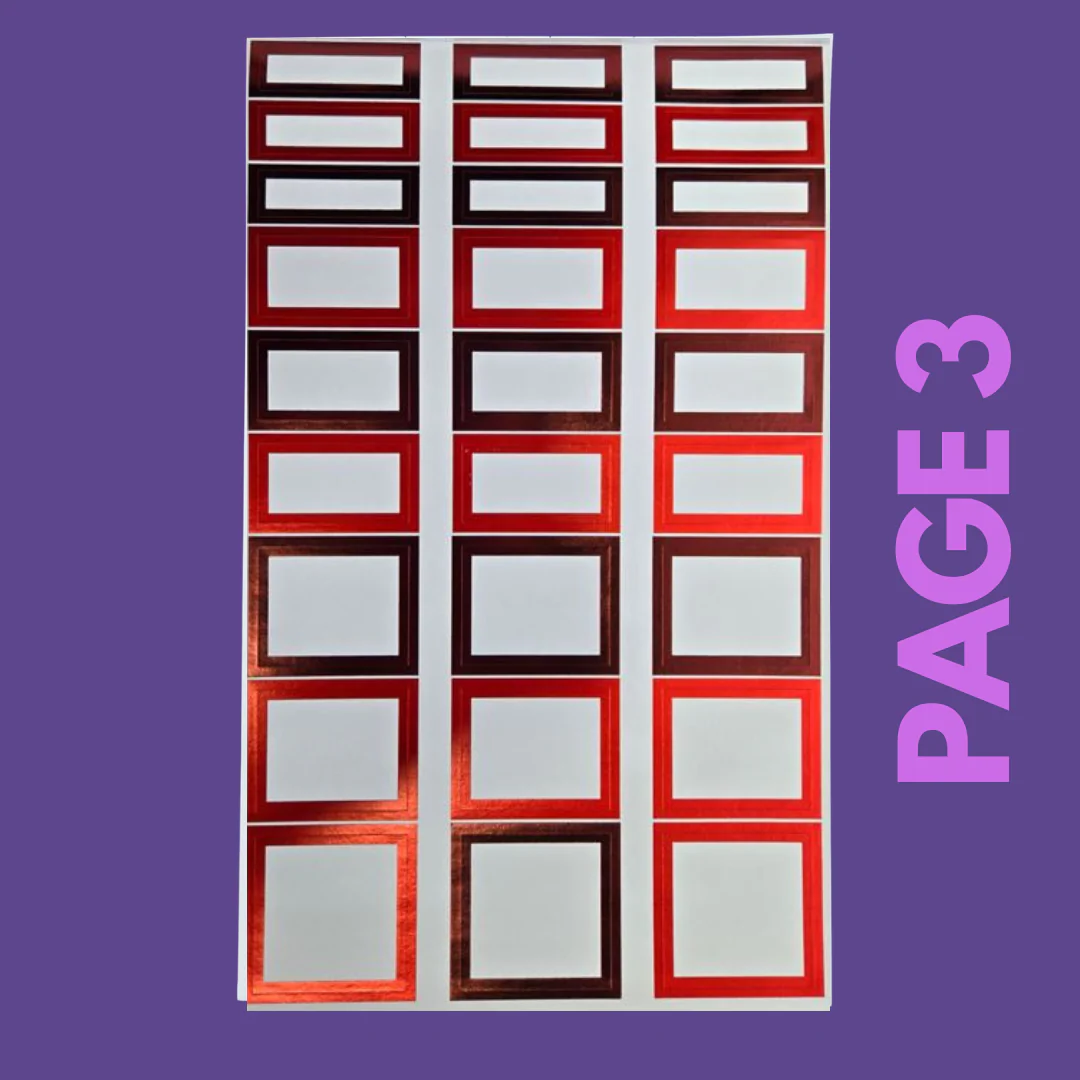 INDIVIDUAL SHEETS FOIL Rainbow Boxes - Image 4