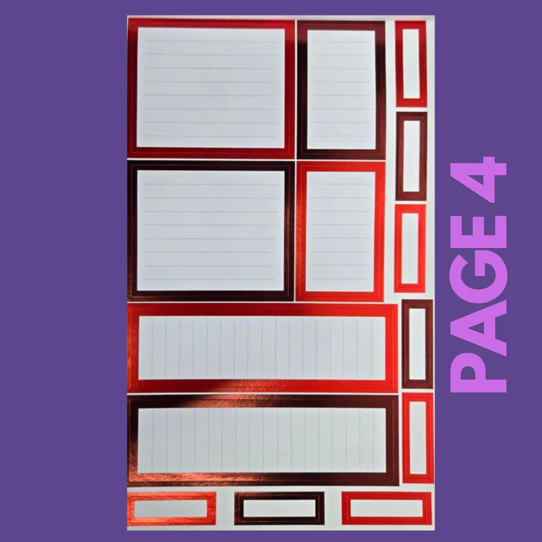 INDIVIDUAL SHEETS FOIL Rainbow Boxes - Image 5