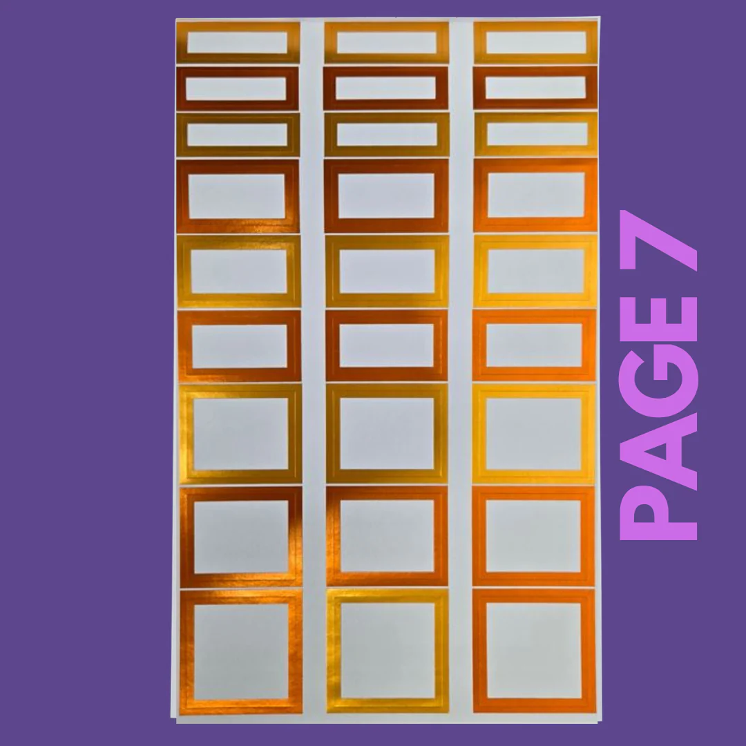 INDIVIDUAL SHEETS FOIL Rainbow Boxes - Image 8