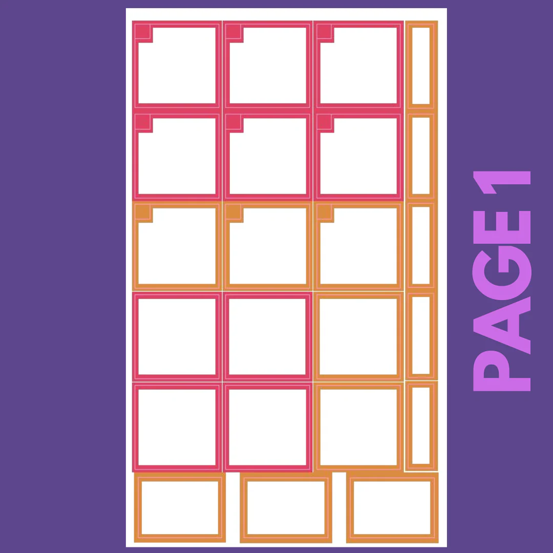 INDIVIDUAL SHEETS Jewel Tone Monthly Boxes - Image 2