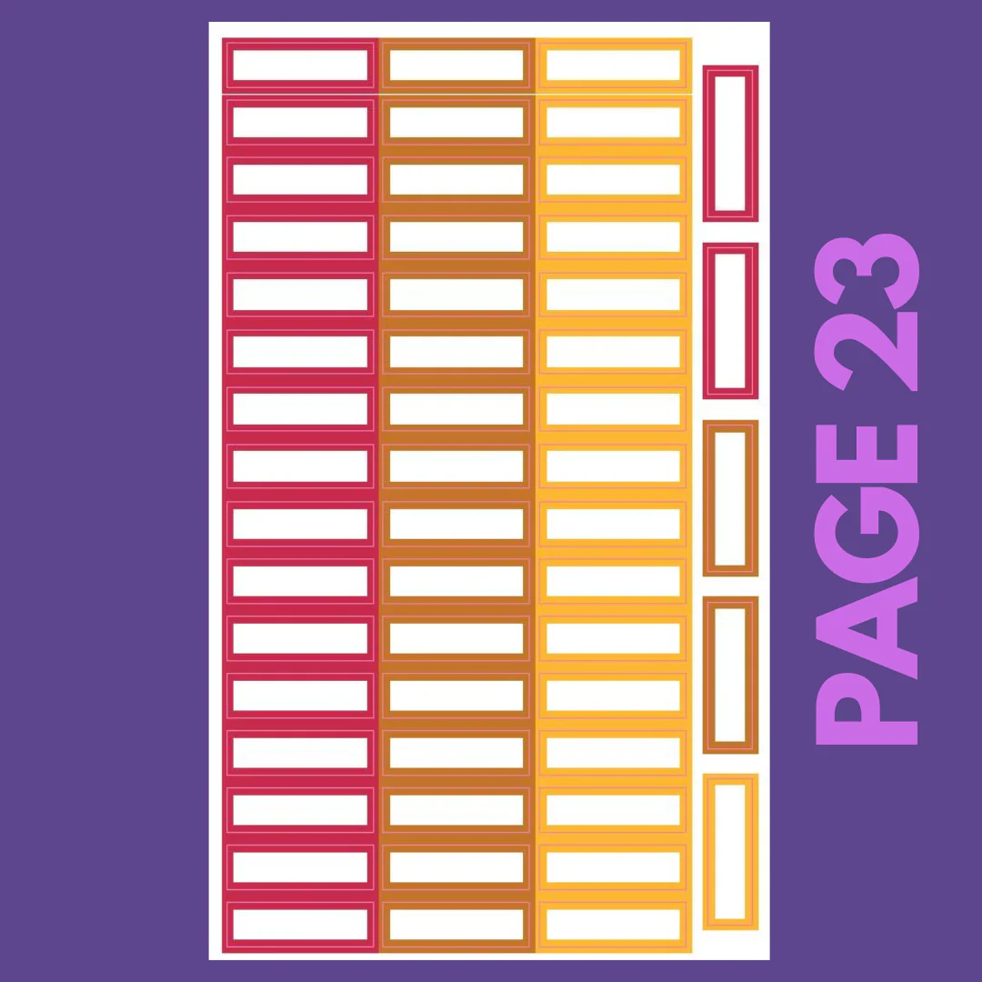 INDIVIDUAL SHEETS Jewel Tone Monthly Boxes - Image 24