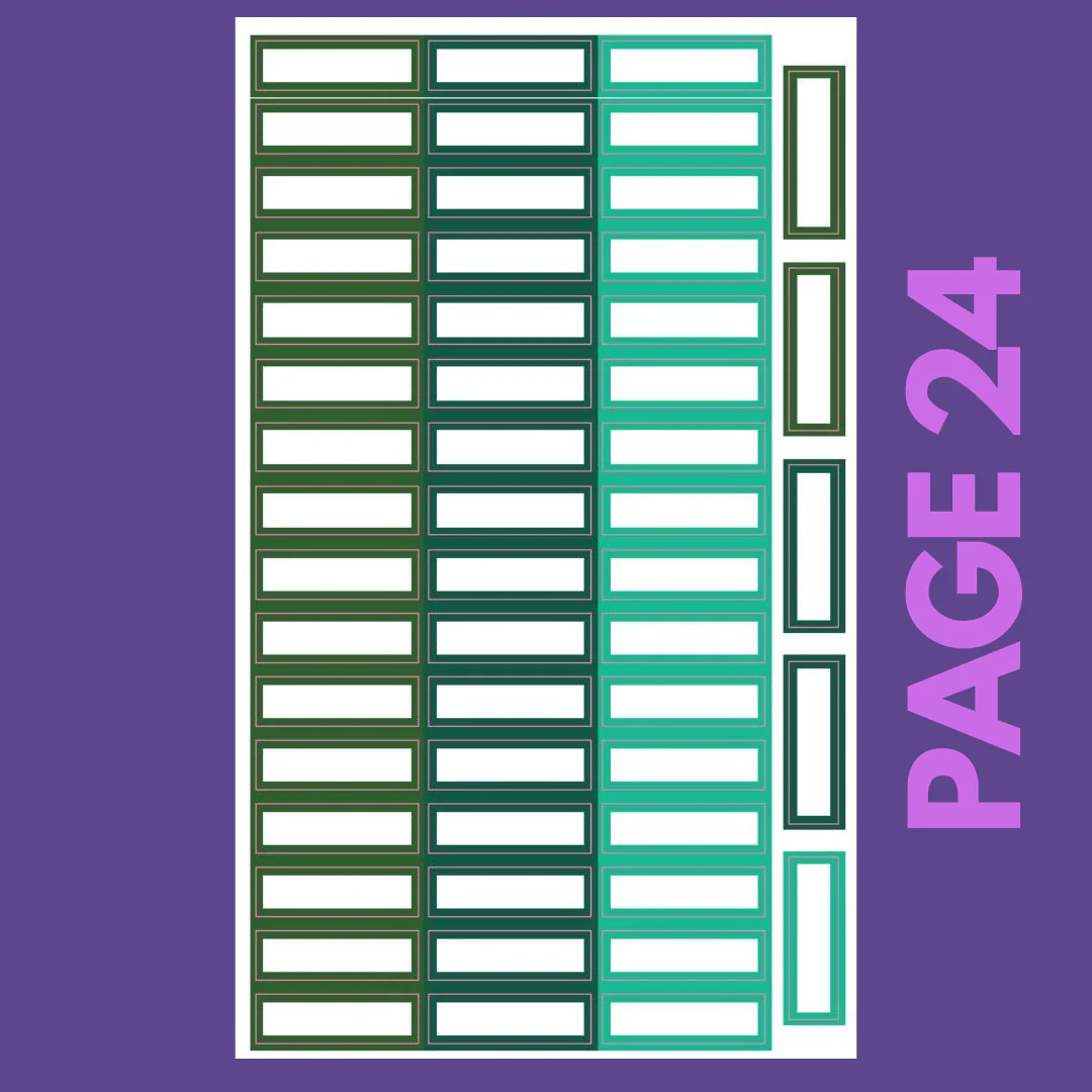 INDIVIDUAL SHEETS Jewel Tone Monthly Boxes - Image 25