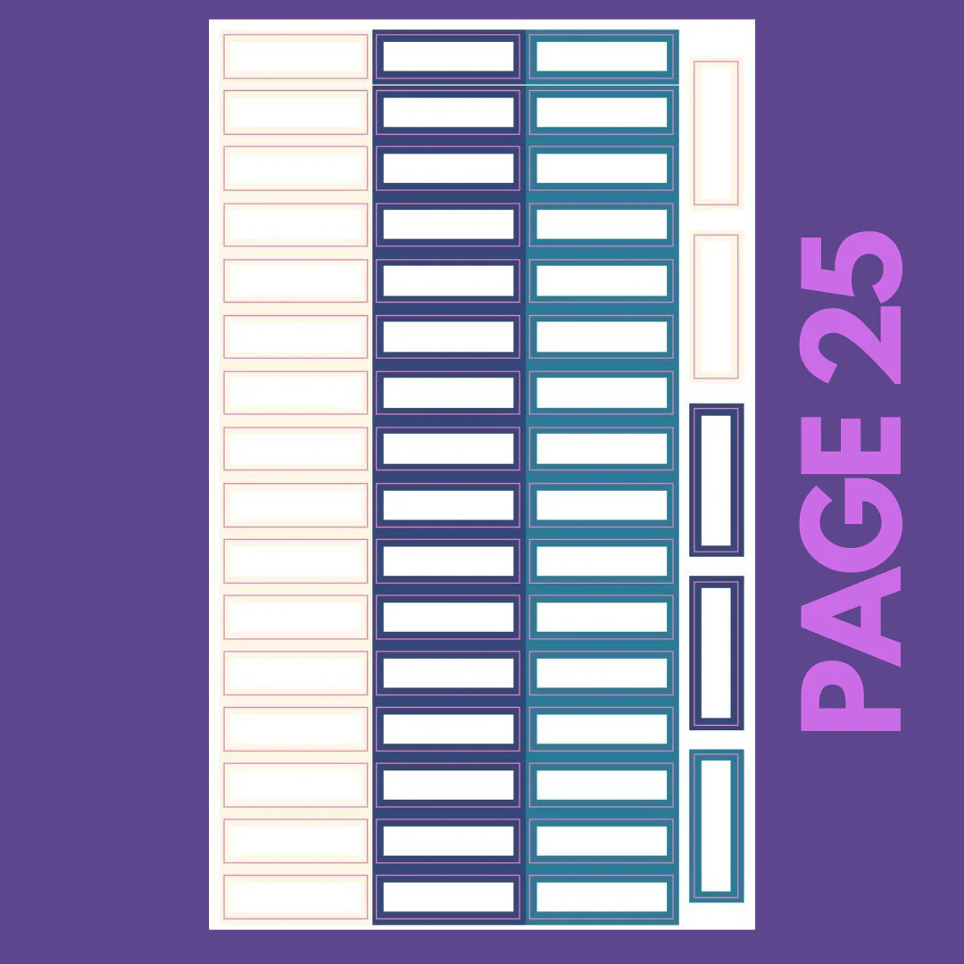 INDIVIDUAL SHEETS Jewel Tone Monthly Boxes - Image 26