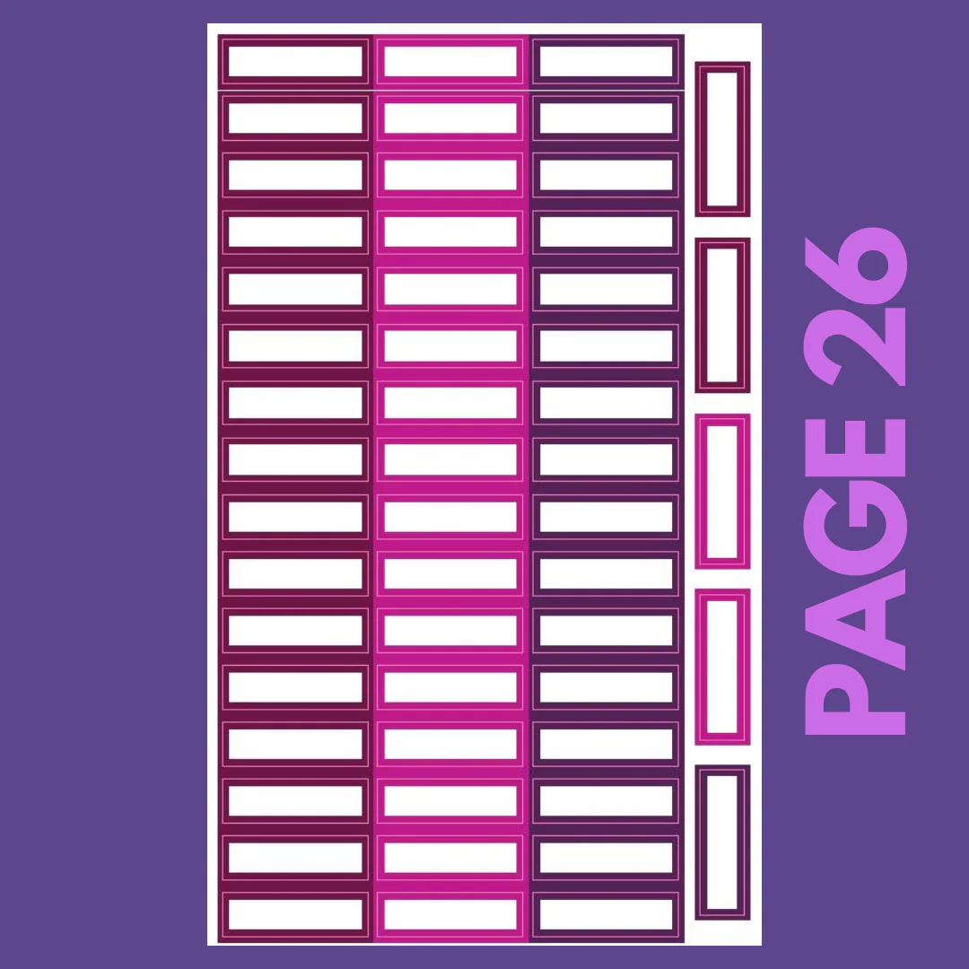 INDIVIDUAL SHEETS Jewel Tone Monthly Boxes - Image 27