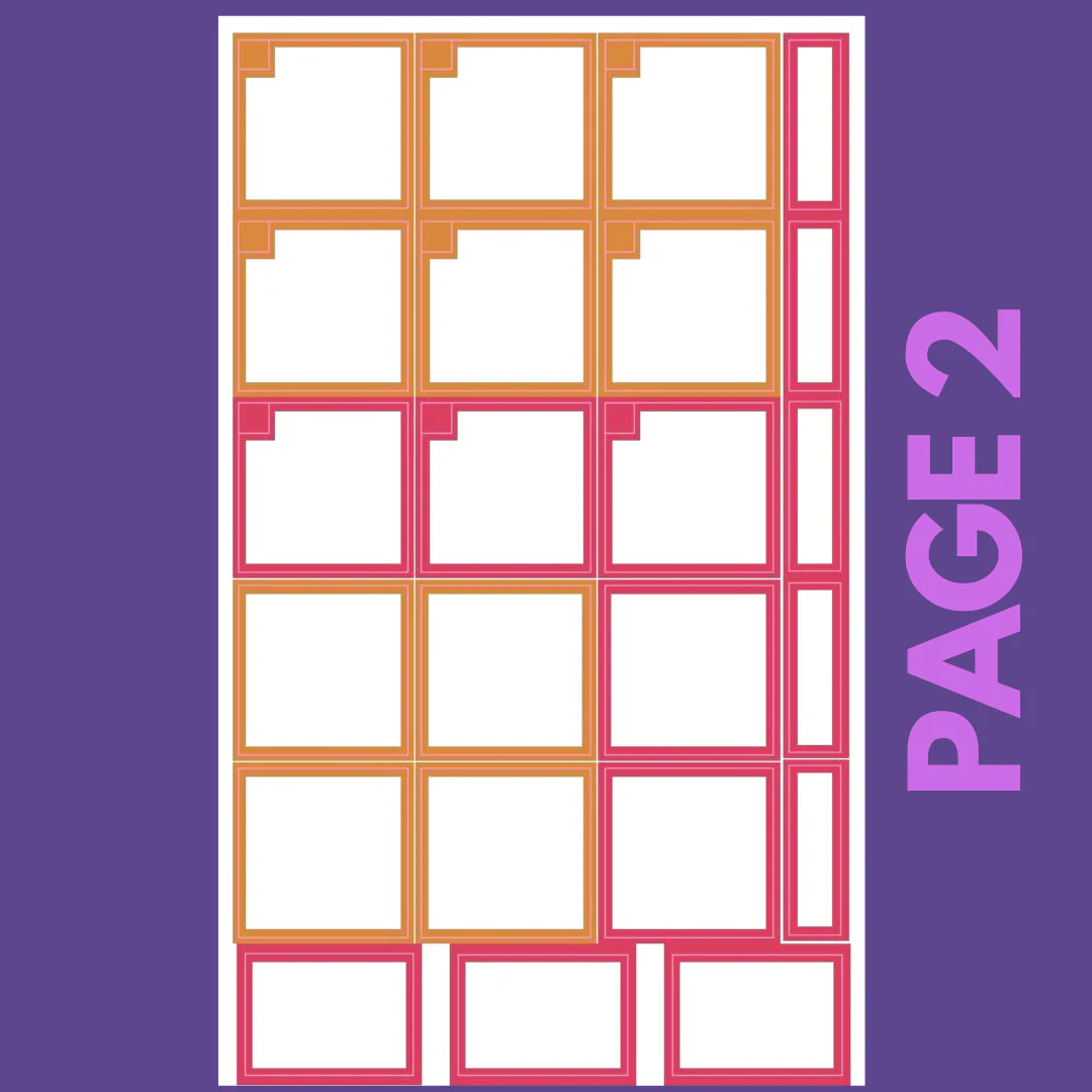 INDIVIDUAL SHEETS Jewel Tone Monthly Boxes - Image 3
