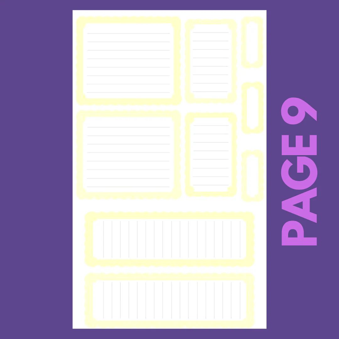 INDIVIDUAL SHEETS Pastel Scalloped Boxes - Image 10