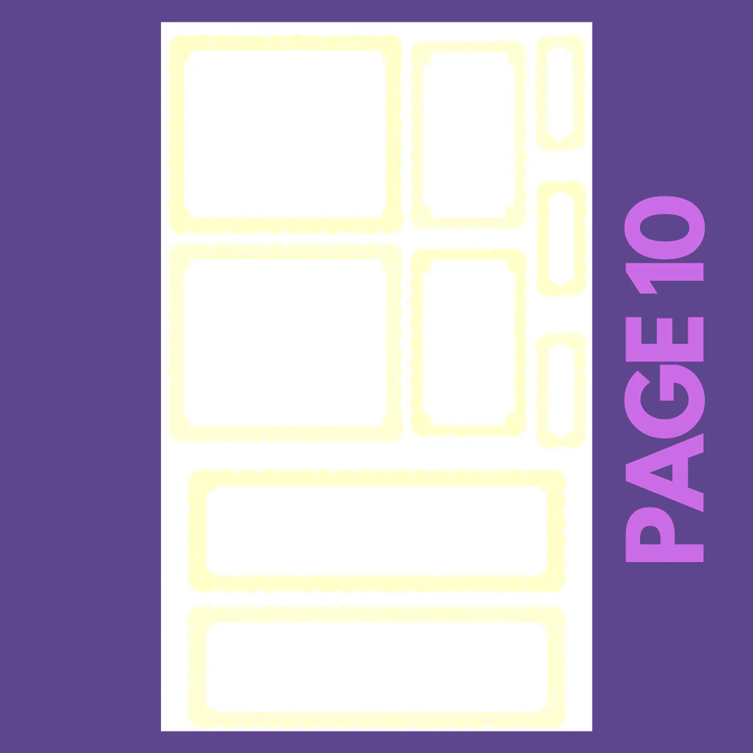 INDIVIDUAL SHEETS Pastel Scalloped Boxes - Image 11