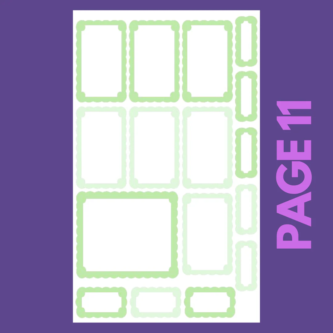 INDIVIDUAL SHEETS Pastel Scalloped Boxes - Image 12