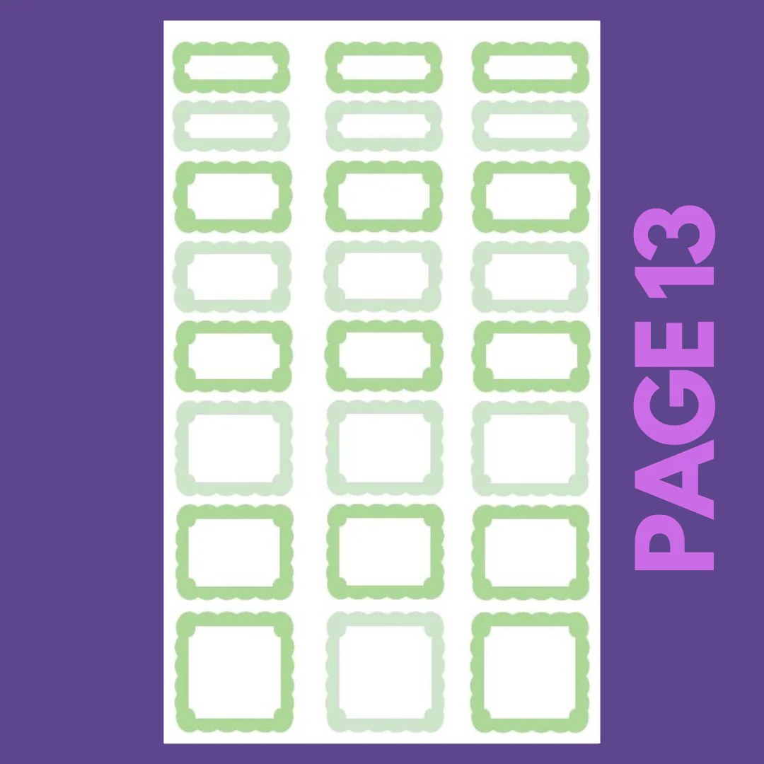 INDIVIDUAL SHEETS Pastel Scalloped Boxes - Image 14