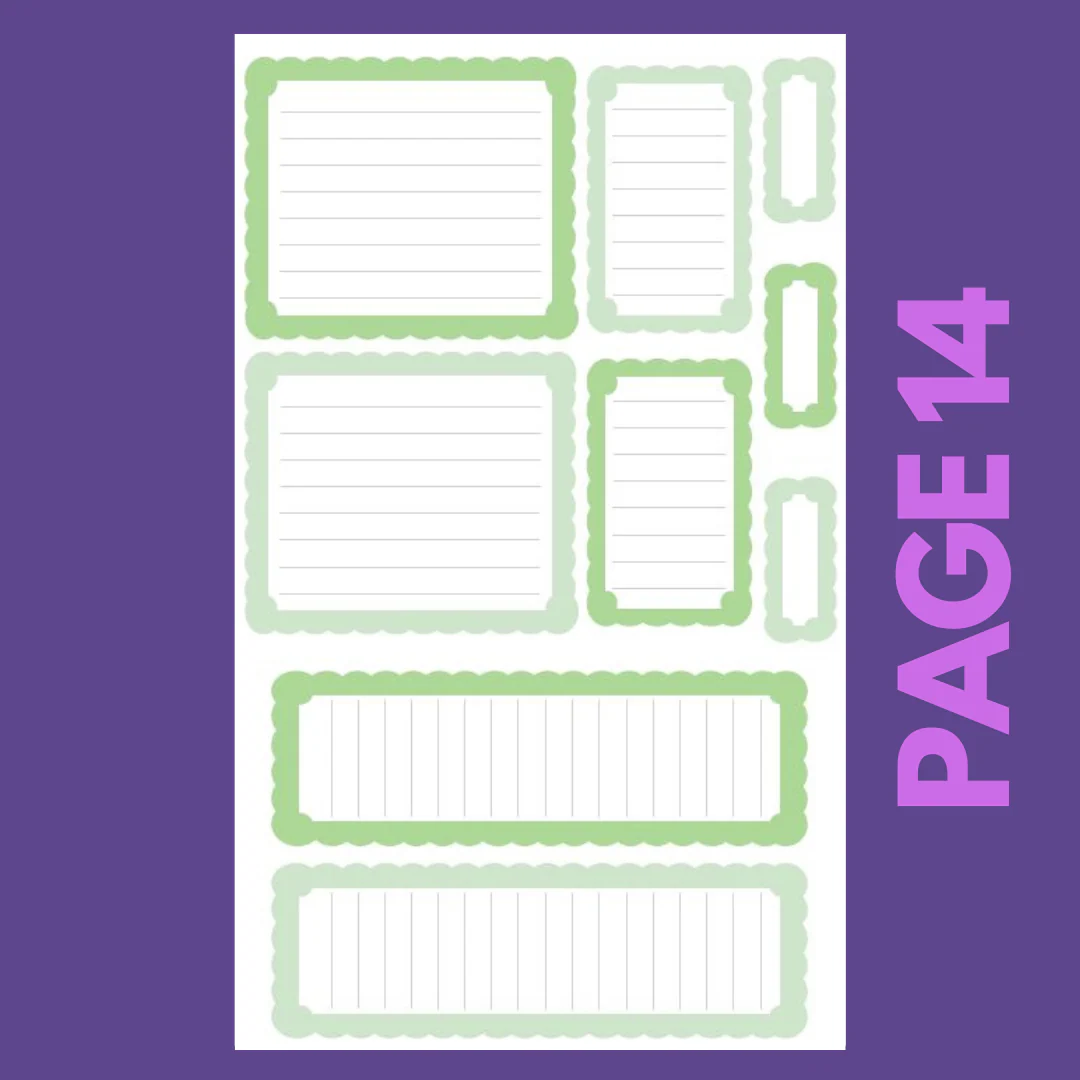 INDIVIDUAL SHEETS Pastel Scalloped Boxes - Image 15