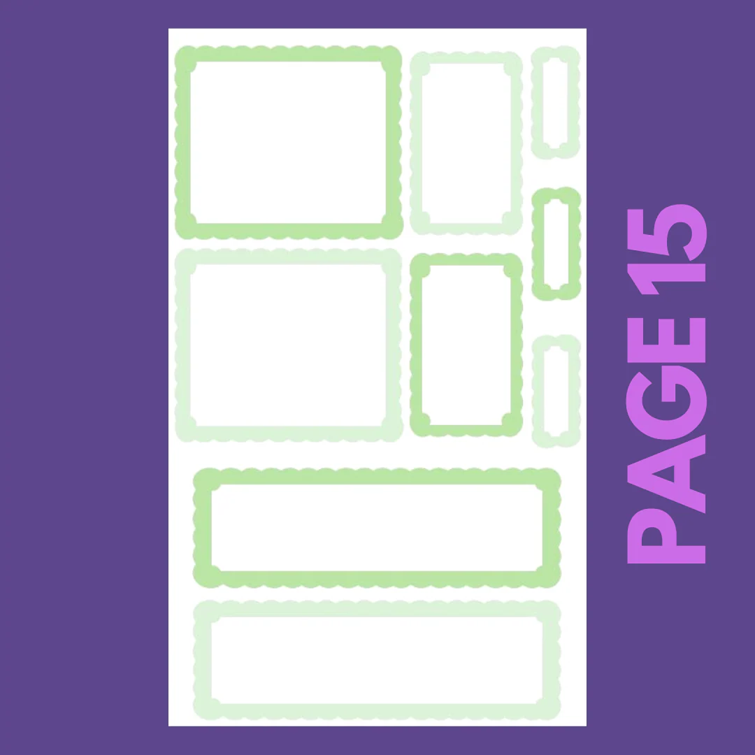 INDIVIDUAL SHEETS Pastel Scalloped Boxes - Image 16