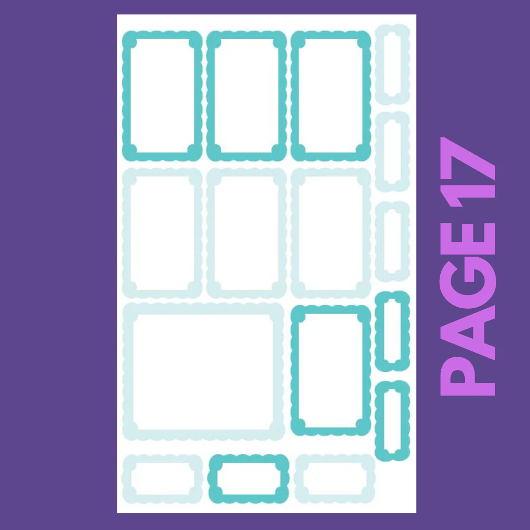 INDIVIDUAL SHEETS Pastel Scalloped Boxes - Image 18