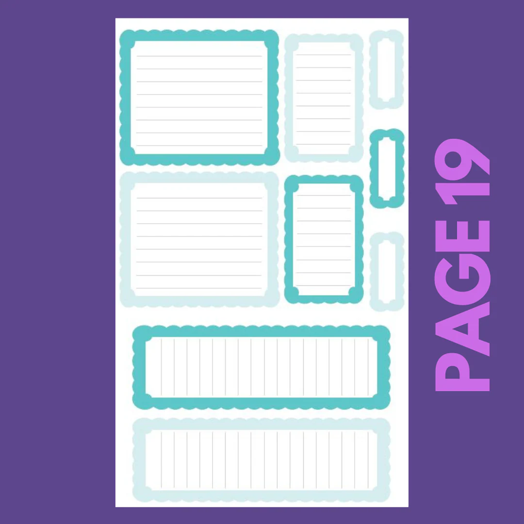 INDIVIDUAL SHEETS Pastel Scalloped Boxes - Image 20
