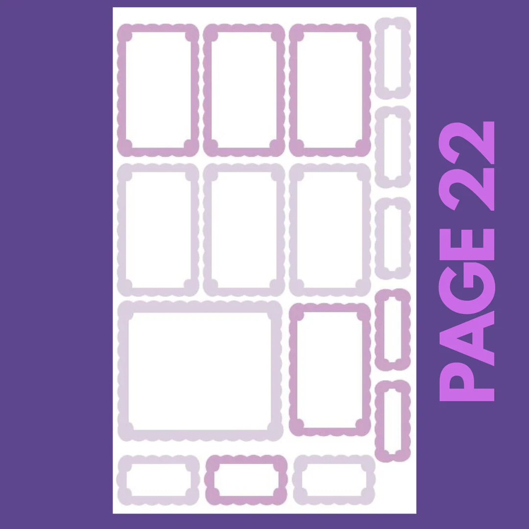 INDIVIDUAL SHEETS Pastel Scalloped Boxes - Image 23