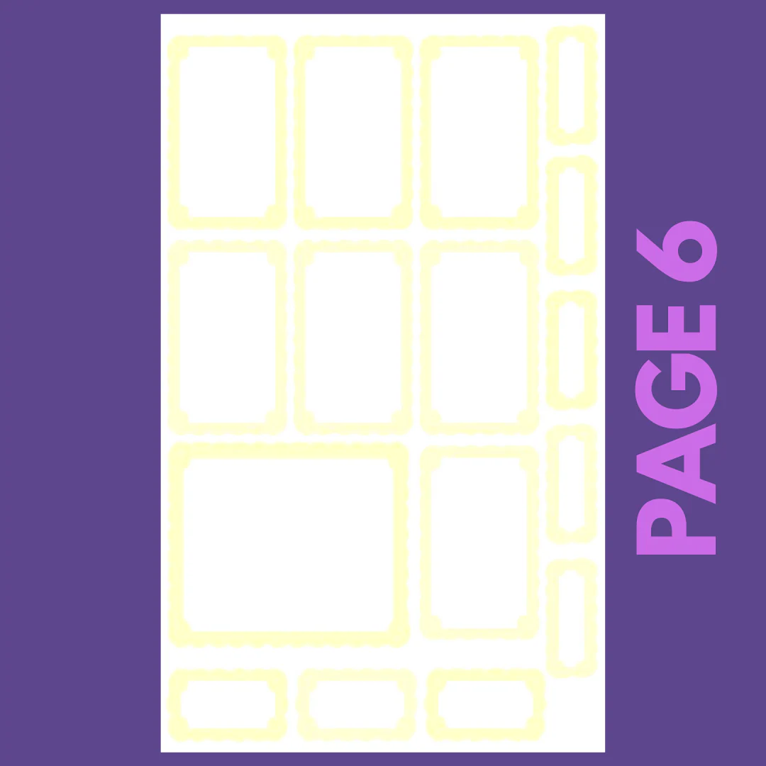 INDIVIDUAL SHEETS Pastel Scalloped Boxes - Image 7