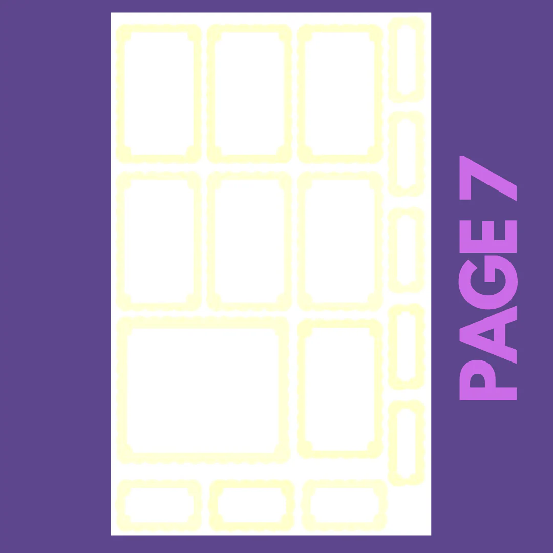INDIVIDUAL SHEETS Pastel Scalloped Boxes - Image 8