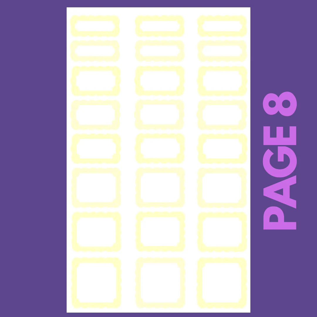INDIVIDUAL SHEETS Pastel Scalloped Boxes - Image 9