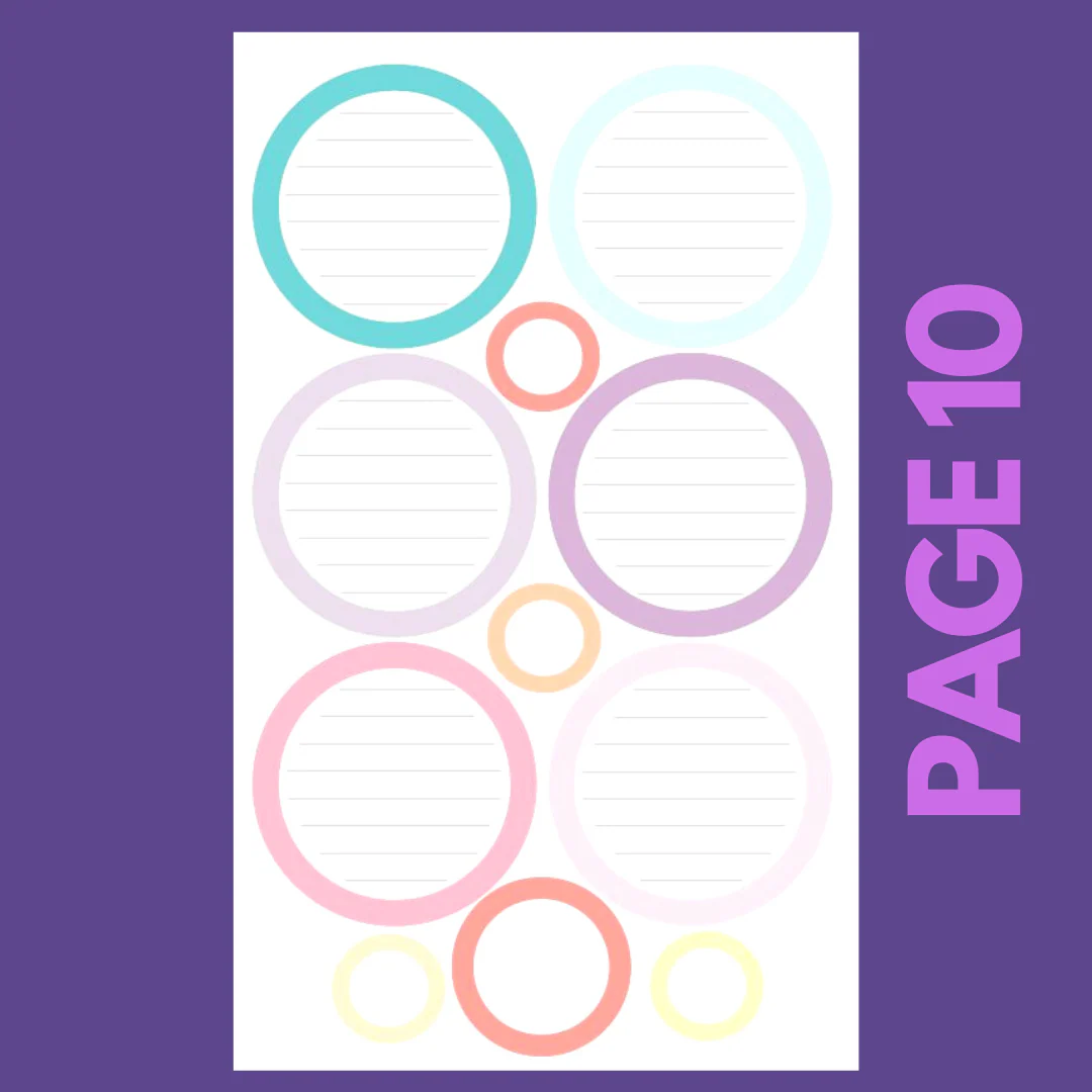 INDIVIDUAL SHEETS Pastel Shapes - Image 10