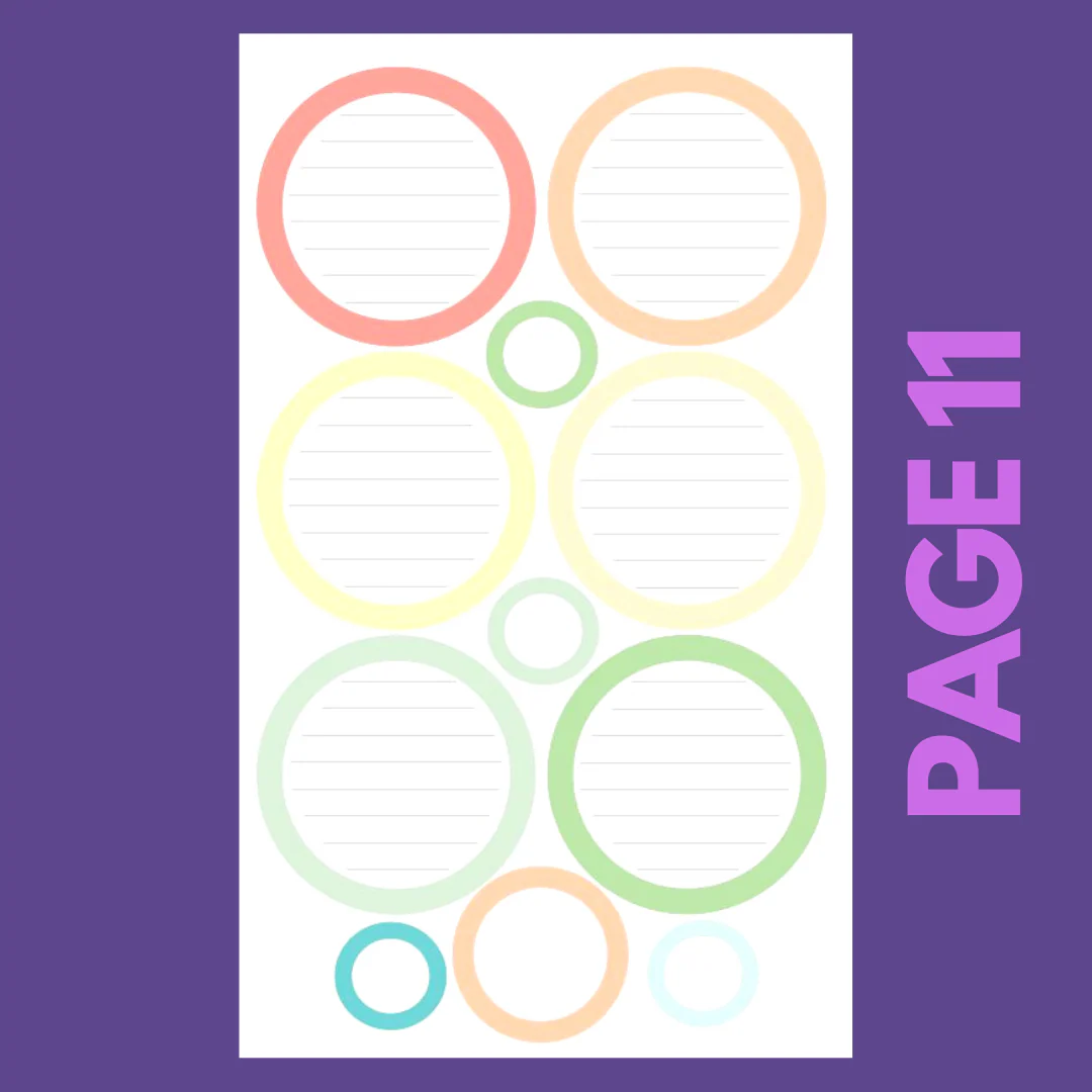 INDIVIDUAL SHEETS Pastel Shapes - Image 11