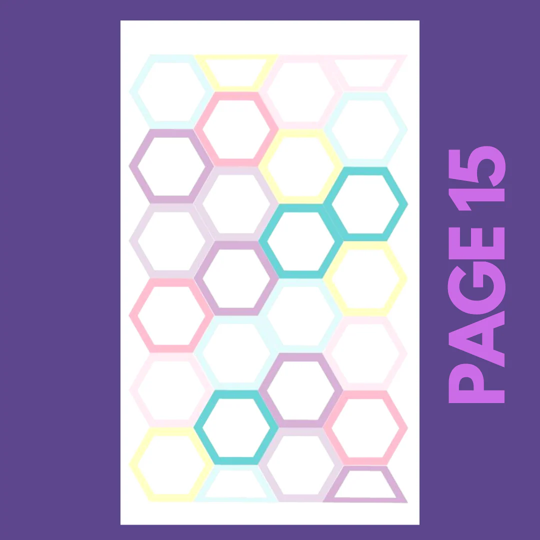 INDIVIDUAL SHEETS Pastel Shapes - Image 15