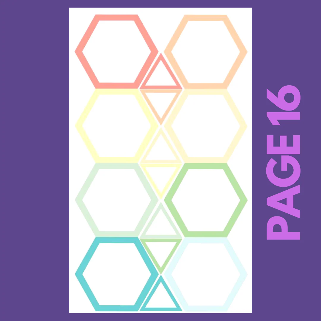 INDIVIDUAL SHEETS Pastel Shapes - Image 16