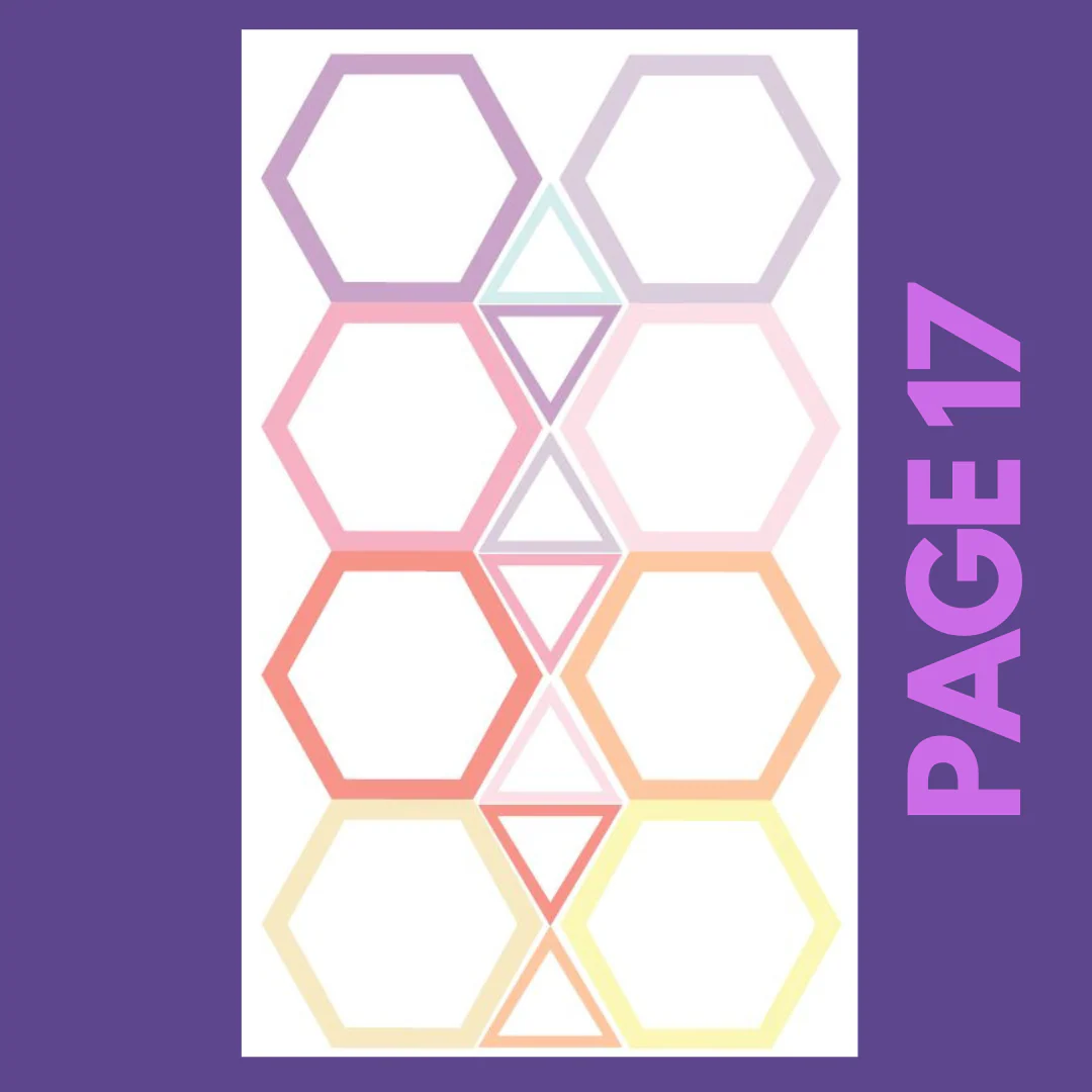 INDIVIDUAL SHEETS Pastel Shapes - Image 17